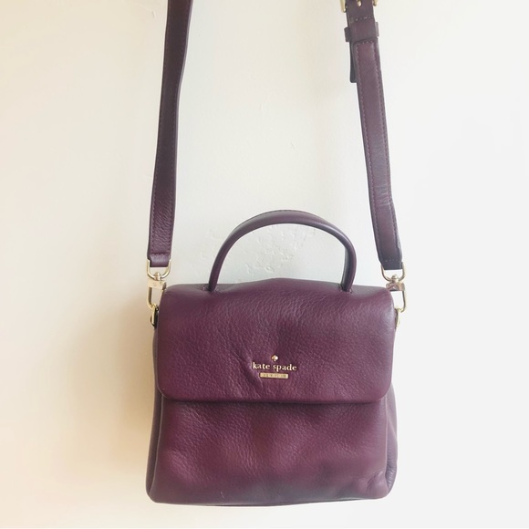 kate spade Handbags - Kate Spade Small Maryana Lombard Street in Deep Plum crossbody purse bag